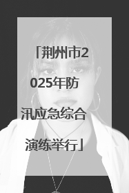 荆州市2025年防汛应急综合演练举行