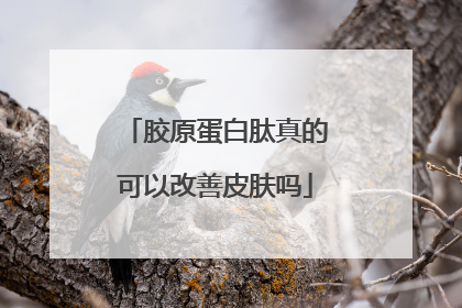 胶原蛋白肽真的可以改善皮肤吗