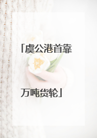 虞公港首靠万吨货轮