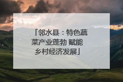 邻水县：特色蔬菜产业蓬勃 赋能乡村经济发展