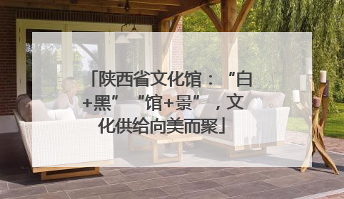 陕西省文化馆：“白+黑”“馆+景”，文化供给向美而聚