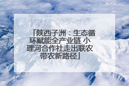 陕西子洲：生态循环赋能全产业链 小理河合作社走出联农带农新路径