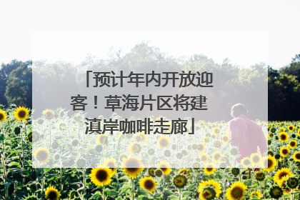 预计年内开放迎客！草海片区将建滇岸咖啡走廊