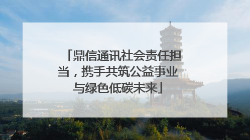 鼎信通讯社会责任担当，携手共筑公益事业与绿色低碳未来
