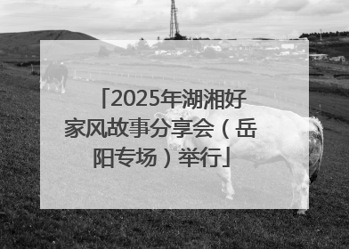 2025年湖湘好家风故事分享会（岳阳专场）举行