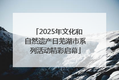 2025年文化和自然遗产日芜湖市系列活动精彩启幕