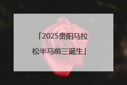 2025贵阳马拉松半马前三诞生